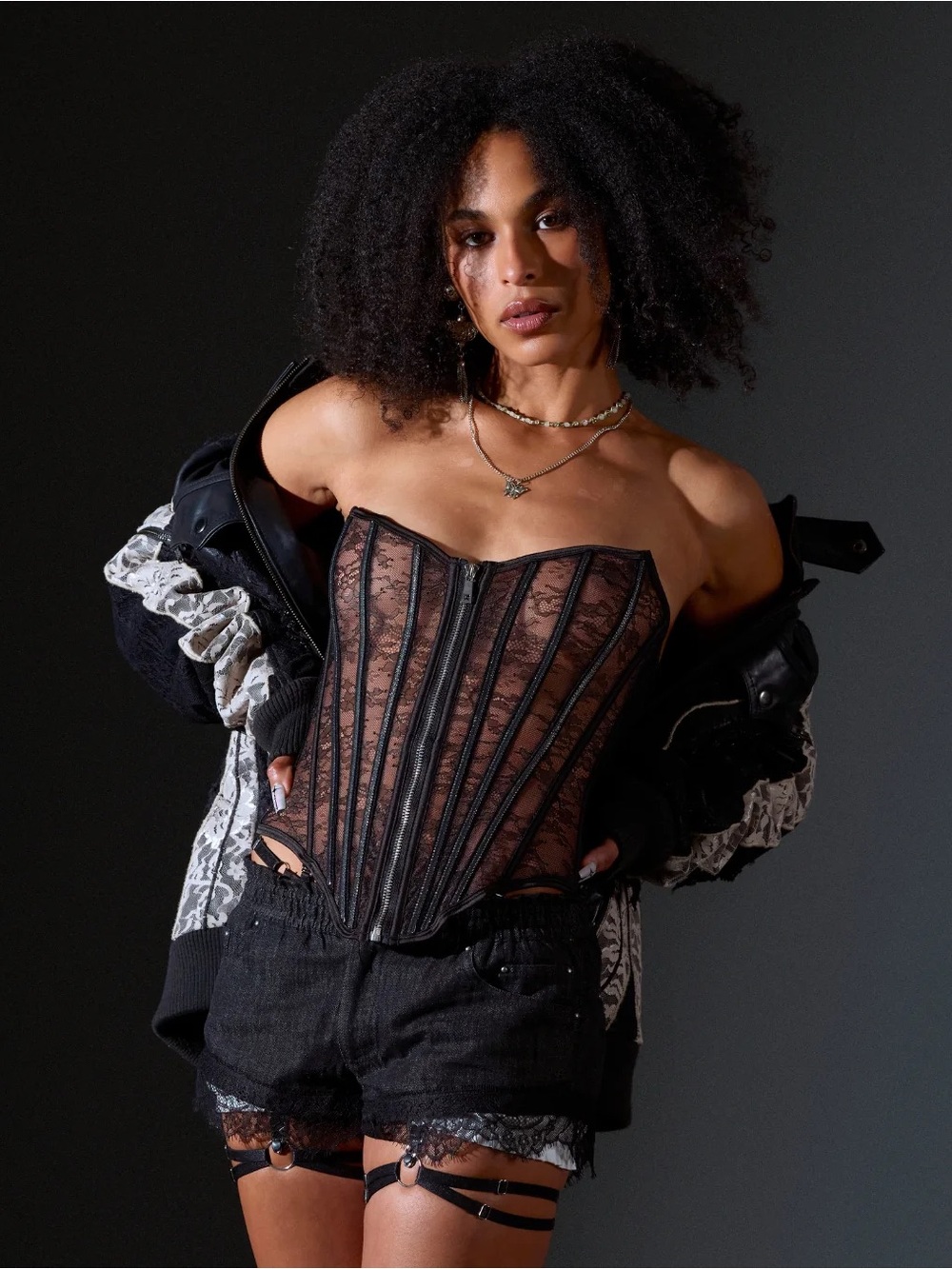 Thistle and Spire Ravenna Corset Black / XS/S NEW WITH TAGS NWT Lingerie Goth